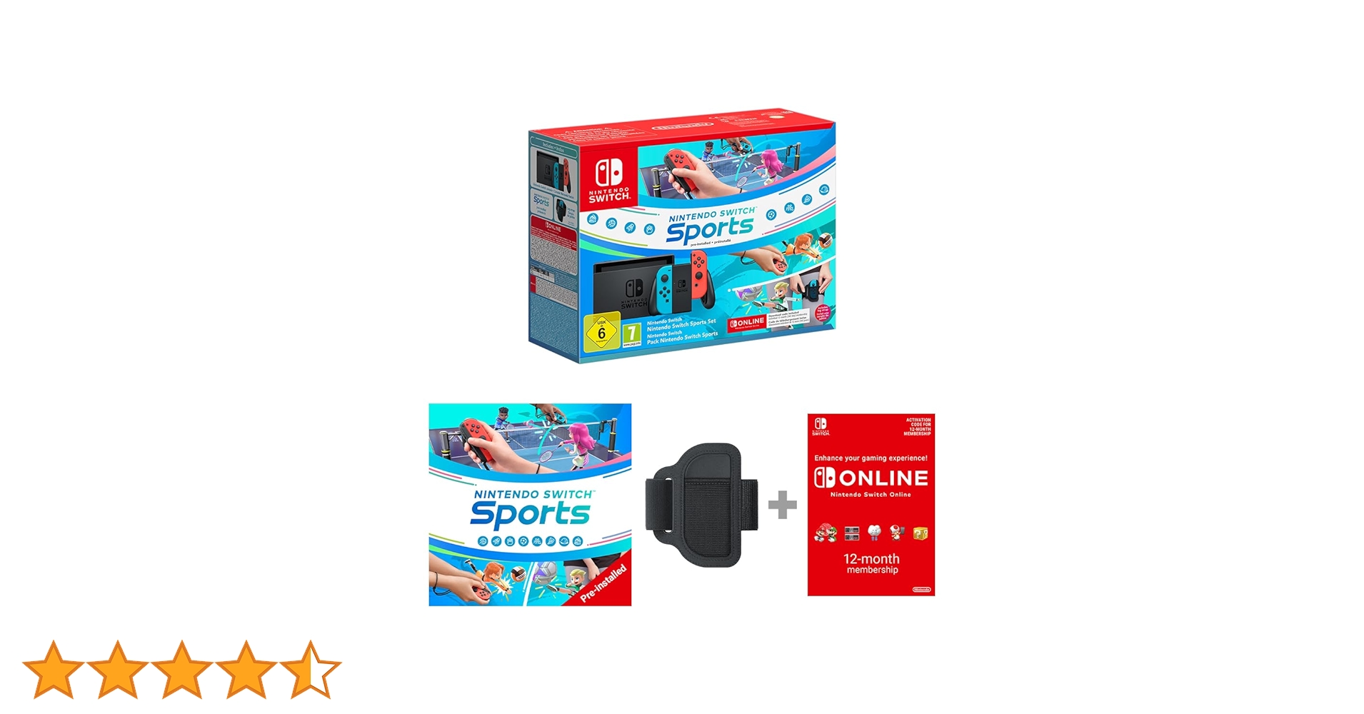 Nintendo Switch (Neon Red/Neon Blue) Switch Sports Pre Installed